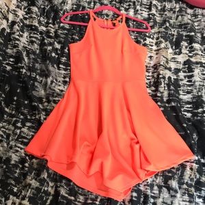 Coral color dress